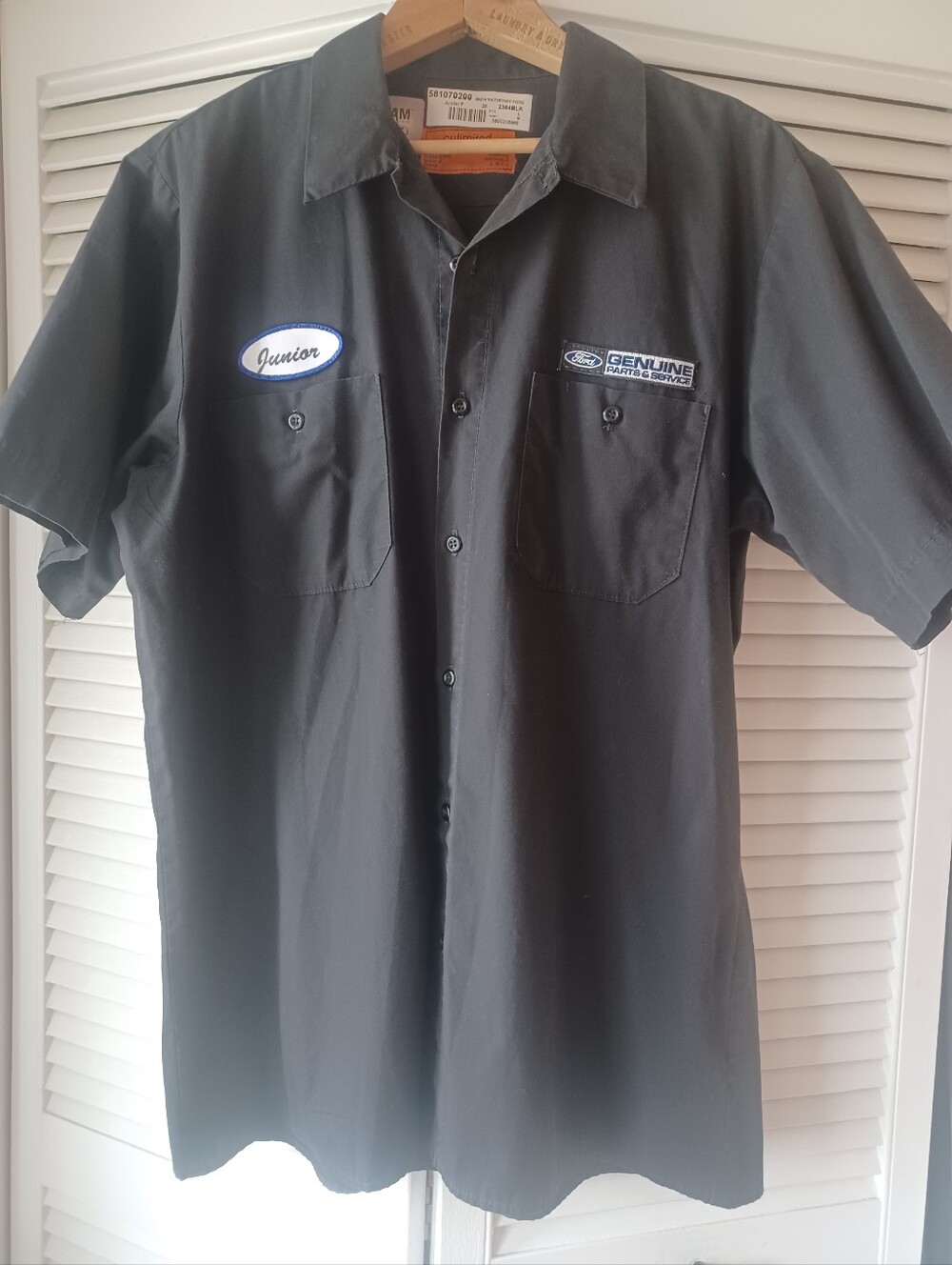 Ford Genuine Parts & Service Large Work Shirt Garage Mechanic Uniform Junior